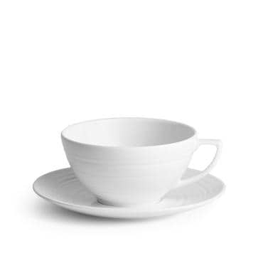  [해외직구] WEDGWOOD 웨지우드 재스퍼 콘란 화이트 컵 및 받침 스트라타 254ml