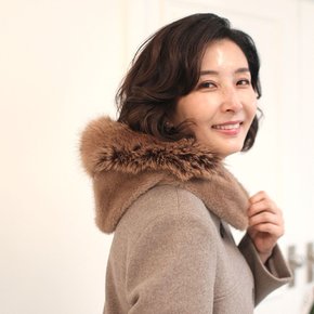 A42332 신상 에코퍼 후드 자석넥워머 50대 엄마옷