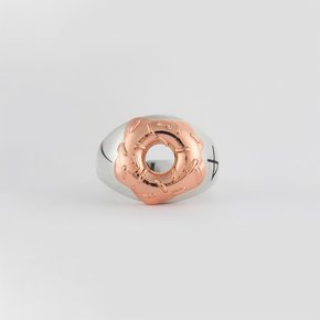 DONUT RNG SILVER92518K ROSEGOLD PLATED