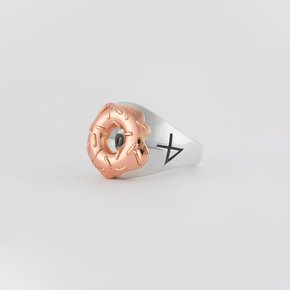 DONUT RNG SILVER92518K ROSEGOLD PLATED