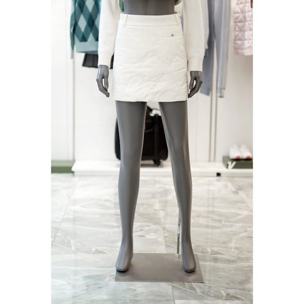 [여주점] 골프웨어 여성 골프 퀼팅 구스 다운 샤이니 큐롯 스커트 UOA13