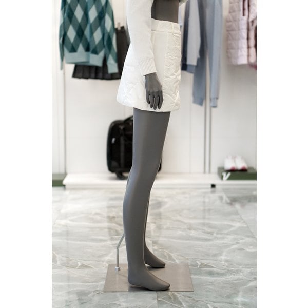 [여주점] 골프웨어 여성 골프 퀼팅 구스 다운 샤이니 큐롯 스커트 UOA13