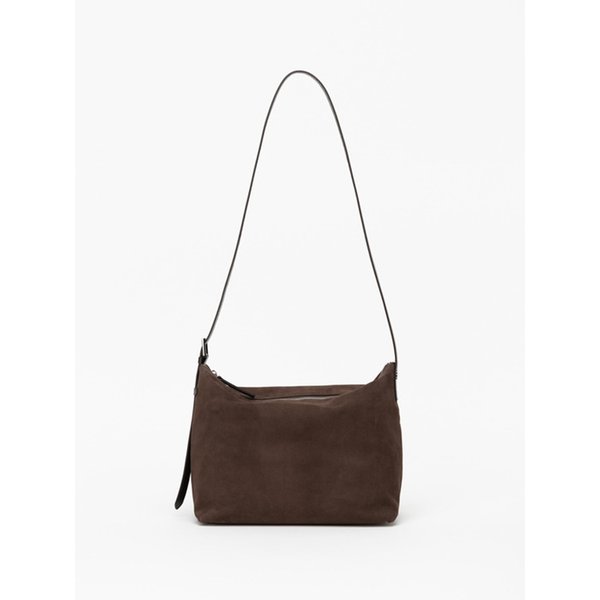 Lazy belted cross hobo[ Brown suede version]