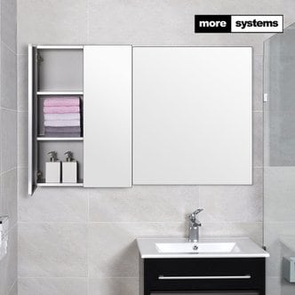모아시스템즈 고급 알미늄 욕실수납장 600X800 미러 욕실장 거울장
