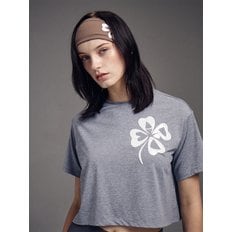 AIRLIFT cropped top clovermardi_MELANGE GREY IVORY