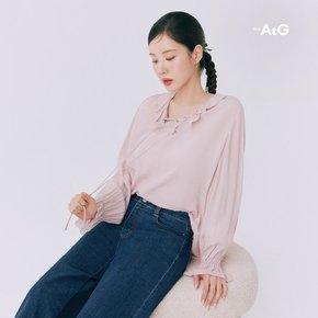 25S/S 클로딘 러플 블라우스