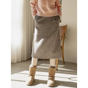 P3133 Check wool skirt