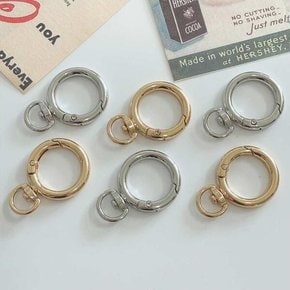 /든해상점 원형 키링 부자재 만들기 DIY 오링 실버 가방 재료