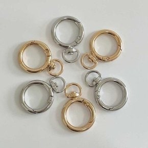 /든해상점 원형 키링 부자재 만들기 DIY 오링 실버 가방 재료