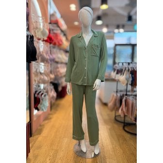 barbara [파주점] 바바라 에버제이 그린 레이온혼방 여성 파자마세트 CWP4018N
