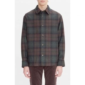 5052358 A.P.C. Bobby Plaid Wool Blend Button-Up Shirt 105462196