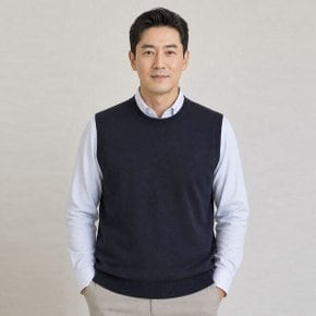 남성 국내제작 클래식 라운드 니트 조끼 LWS-VEA-26YROUND