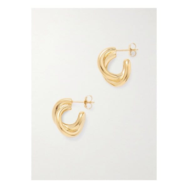 리에 스튜디오 더 다이애나 골드 도금 후프 이어링 1647597346148138