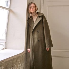 WOOL OVERFIT DOUBLE COAT_KHAKI