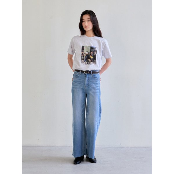 Side Panel Detail Denim (Light Blue)