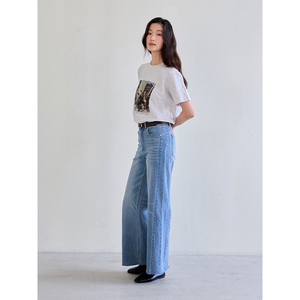 Side Panel Detail Denim (Light Blue)