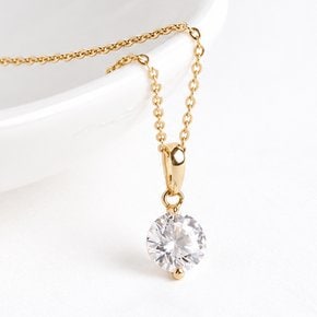 14K 싱글 큐 5mm 펜던트