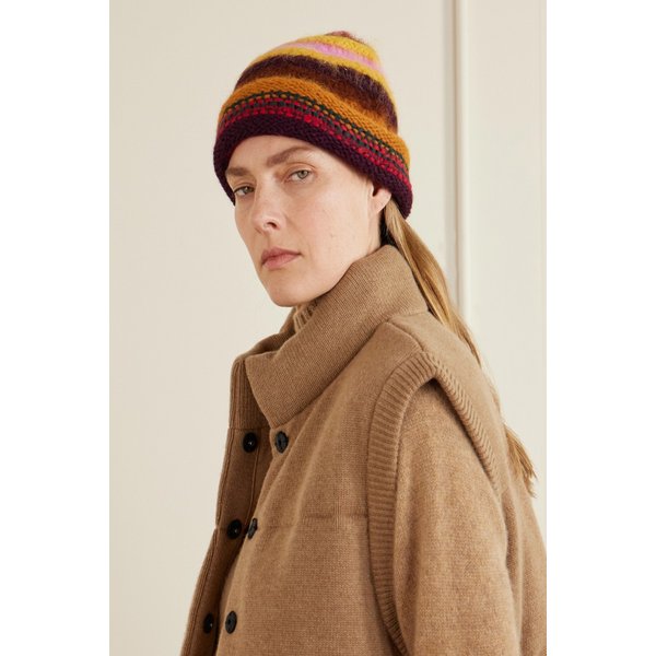 시즐 퍼시픽 스트라이프 알파카 울 비니 46376663162988973