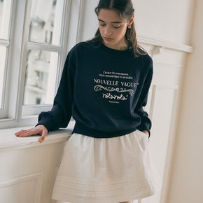 VINTAGE NOUVELLE LOGO SWEATSHIRT NAVY