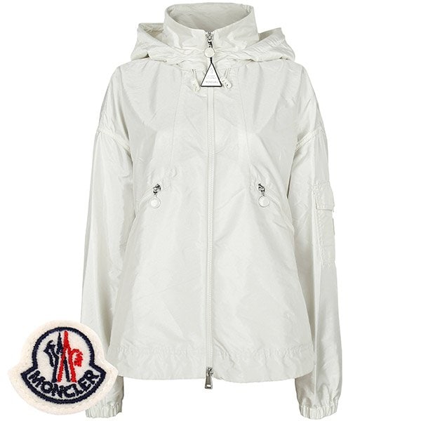 [부산점] 몽클레어 화이트 헤마르 윈드브레이커 후드 집업 자켓 HEMAR 1A00046 597R1 034