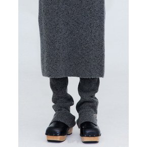 Slit Knit Warmer_Charcoal