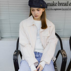 COTTON BLOUSON JUMPER_IVORY