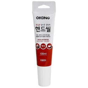 오공 욕실용 핸드씰 100ml (백색1594) 실리콘 틈새충_WF6722B