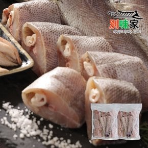 남해별미 담백한 임금님 건강식 국내산 반건조 손질 절단 대민어 900g x 2팩