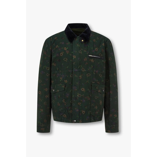 남성 오버다이드 플로럴 프린트 블루종(그린) 6426101142000