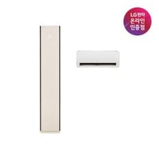 LG [공식인증점] LG 휘센 오브제컬렉션 2IN1 타워II에어컨 FQ17ET1BC2M [매립배관][동배관][전국무료/기본설치비/실외기포함]