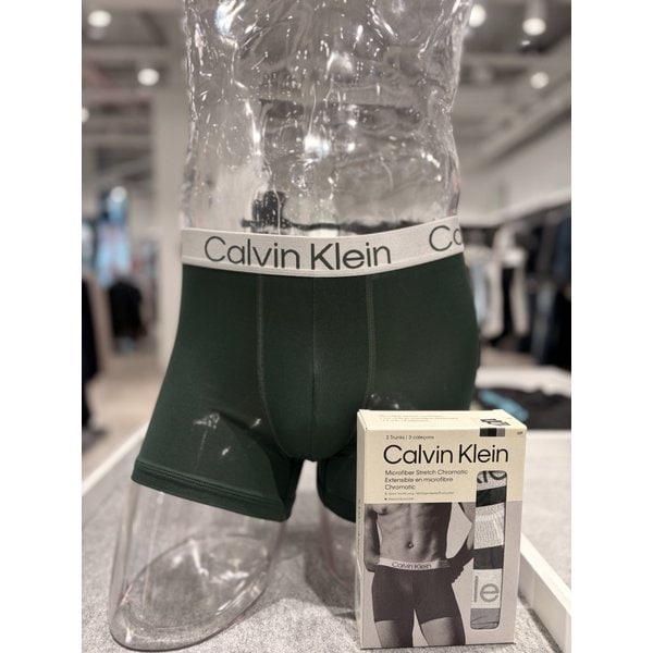 [부산점] [CK언더웨어] 남성 마이크로 스트레치 로우 라이즈 트렁크 3PK (NP2741O-FQO)