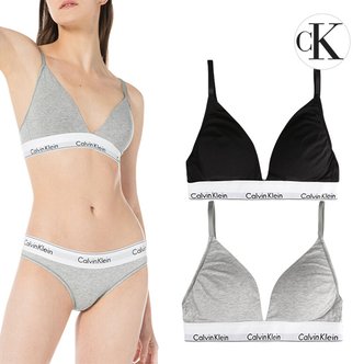 Calvin Klein Underwear 캘빈클라인 CK 언더웨어 코튼 여성 트라이앵글 브라렛 스포츠 브라탑 2종택일