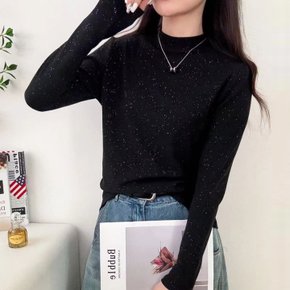 데이즐 펄 폴라 기모 티셔츠