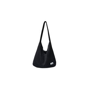 Corduroy Hobo Bag (Black)