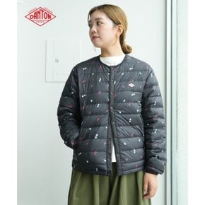 여성 크루넥 이너 다운 자켓 플라워 프린트 DT-A0001ING