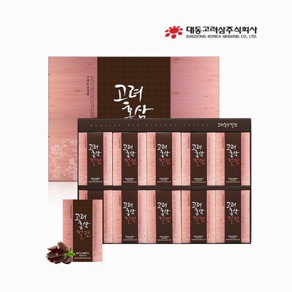 [본사직영][대동고려삼][총3박스] 4년근 고려홍삼절편 (20g x 10팩)x(총3박스)/인기선물세트/정과/절편