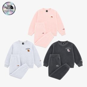[노스페이스 키즈 공식] 키즈 애니메이트 스웻 세트 NM5MR62 3종 택1