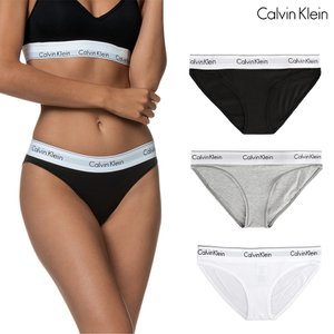 Calvin Klein Underwear 캘빈클라인 CK 언더웨어 모던 코튼 비키니 여성 면 삼각팬티 3종택일