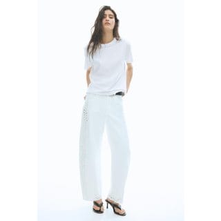 H&M 코튼 티셔츠 화이트 0963662139