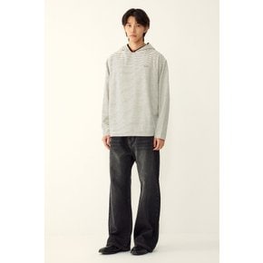 [리오더, MEN] 스트라이프 후디 저지 티셔츠 9156322831106