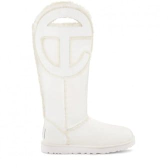  Ugg X TELFAR 텔파 10mm TELFAR 텔파 톨 크링클 패턴트 부츠 신발 7974104 여성