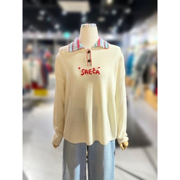 [여주점] 포인트 카라 니트 (BAKP02511)