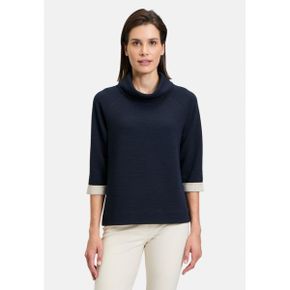 5448587 Betty Barclay MIT HOHEM KRAGEN - Sweatshirt dark blue beige