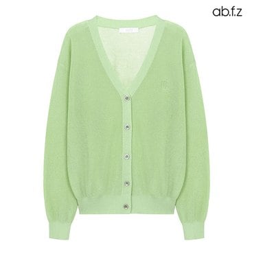 ab.f.z 데일리 로고 디테일 브이넥 가디건 (AFX2HY33A)