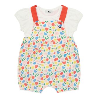 블루독베이비 [여주점] [오프라벨 여주점] 블루독베이비 (RD) 멀티플라워 세트형 우주복(45313-601-06)