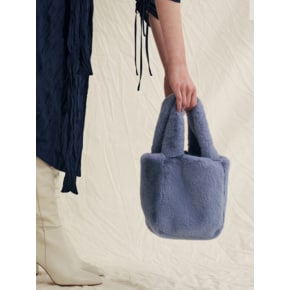 Coya Eco Fur Bag [Sky Blue]