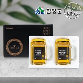 지리산 함양 1번지 양봉원 김영조의 100% 숙성벌꿀 선물세트(500gX2개)