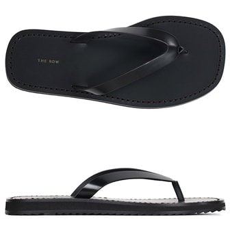 더로우 [부산점] 25FW 블랙 시티 레더 플립플랍 샌들 F1388L60 BLK