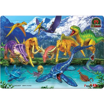 새샘 195조각 판퍼즐 - 공룡메카드 2