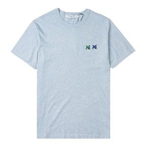 더블 폭스 헤드 패치 티셔츠 (관부가세 배송비 포함) Maison Kitsune T-Shirt